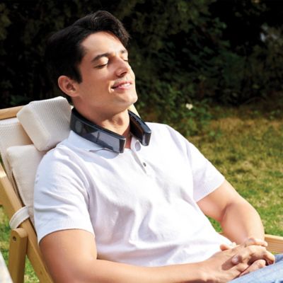 Image showing 5 th TORRAS Portable Neck Fan, COOLiFY CyberSmart AIControl Air Conditioner, Bladeless, 6000mAh Rechargeable (Cascade Black)