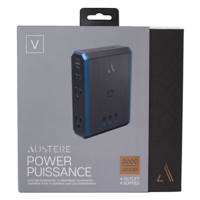 Image showing  V Series Power Wall Charger and 3,000-Joules Surge Protector, 4 AC Outlets and 3 OmniPort USB+PD Ports, 5S-PS4-US1