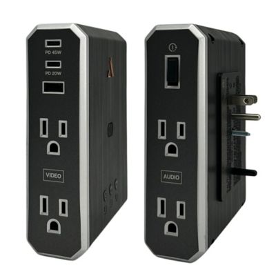 Image showing  VII Series Power Wall Charger and 3,500-Joules Surge Protector, 4 AC Outlets and 3 OmniPort USB+PD Ports, 7S-PS4-US1