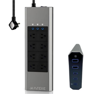Austere VII Series Power 4,000-Joules Surge Protector Power Strip with 5 OmniPort USB+PD Ports, 6-Ft. Cord (8 Outlet)