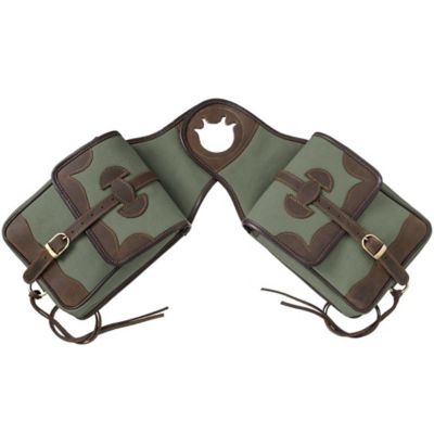 Image showing  Canvas Horn Bag with Leather Accents