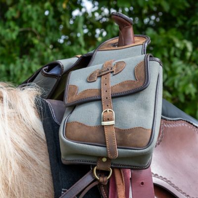 Image showing  Canvas Horn Bag with Leather Accents
