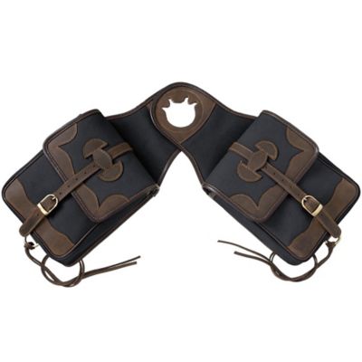 Image showing  Canvas Horn Bag with Leather Accents