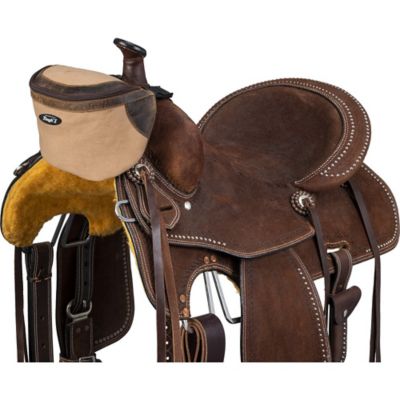 Image showing  Canvas Pommel Bag with Leather Accents