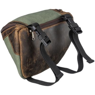 Image showing  Canvas Pommel Bag with Leather Accents