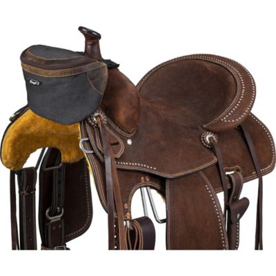 Image showing  Canvas Pommel Bag with Leather Accents