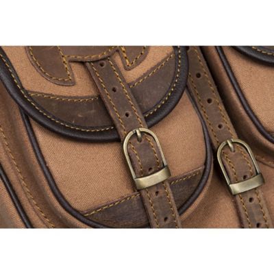 Image showing  Canvas Trail Bag with Leather Accents