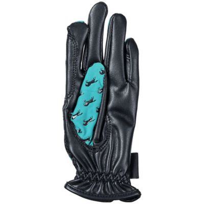 Image showing 1 th Tough1 Youth Lycra Grip Riding Gloves