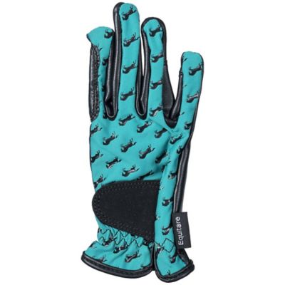 Image showing 2 th Tough1 Youth Lycra Grip Riding Gloves