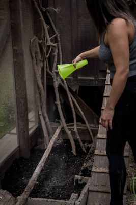 Image showing  Powder, Sulphur, Lime Hand Duster, Green