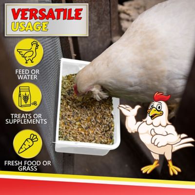 Image showing  Coop Cage Cup with Hooks, White, 800ml / 27 oz