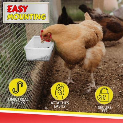 Image showing  Coop Cage Cup with Hooks, White, 800ml / 27 oz