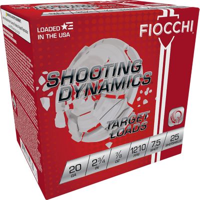 Fiocchi Target 20 Gauge 7.5 Shot 7/8 oz 2.75 in.