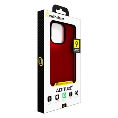 Image showing 6 th CELLHELMET Altitude X Series Case (iPhone 16 Pro Max, Lava Red)
