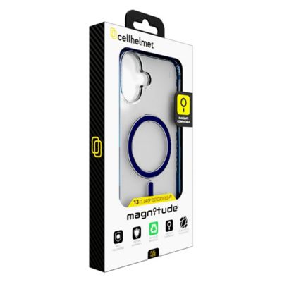 Image showing 6 th CELLHELMET Magnitude Series MagSafe-Compatible Case (iPhone 16 Plus, Bermuda Blue)