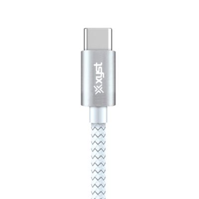Image showing  10-ft. Braided USB-C to USB-C Cable, White