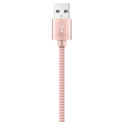 Image showing  Charge and Sync USB to Lightning Braided Cable, 10 ft. (Rose Gold)