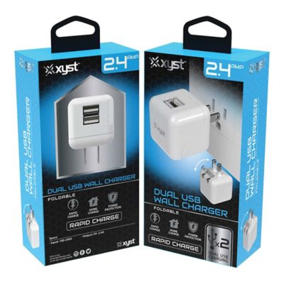 Image showing  2.4-Amp Dual USB Wall Charger (White)