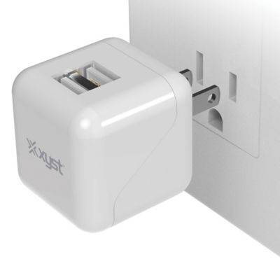 Image showing 5 th XYST 2.4-Amp Dual USB Wall Charger (White)