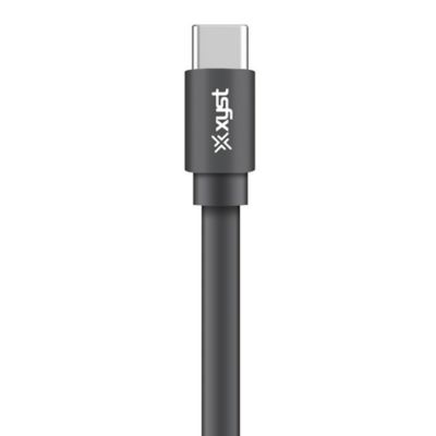 Image showing  Charge and Sync USB to USB-C Flat Cable, 4 ft. (Black)