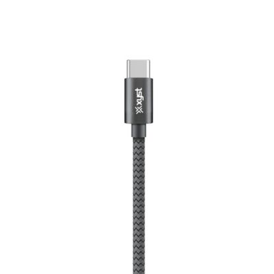 Image showing  Charge and Sync USB to USB-C Braided Cable, 10 ft. (Black)