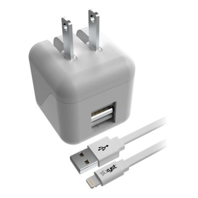 Image showing  2.4-Amp Dual USB Wall Charger With 4-ft. Apple Lightning Cable