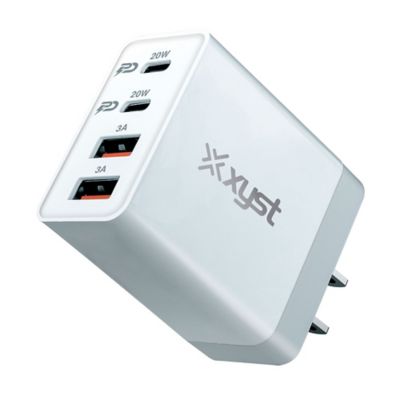 Image showing 1 th XYST 35-Watt 4-Port USB-A and USB-C Wall Charger