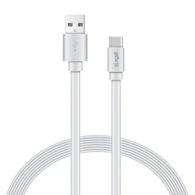 Image showing  Charge and Sync USB to USB-C Flat Cable, 4 ft. (White)