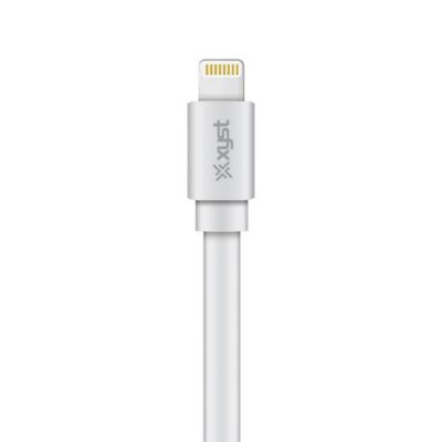 Image showing  Charge and Sync USB to Lightning Flat Cable, 4 ft. (White)