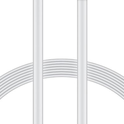 Image showing  Charge and Sync USB to Lightning Flat Cable, 4 ft. (White)