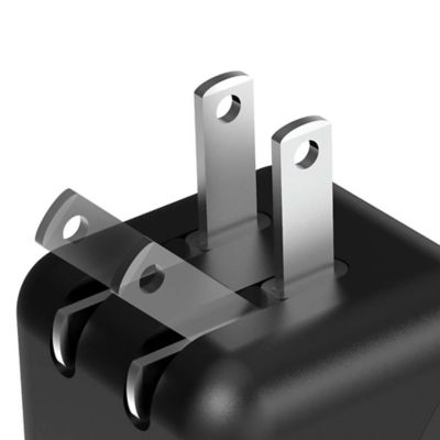 Image showing  2.4-Amp Dual USB Wall Charger (Black)