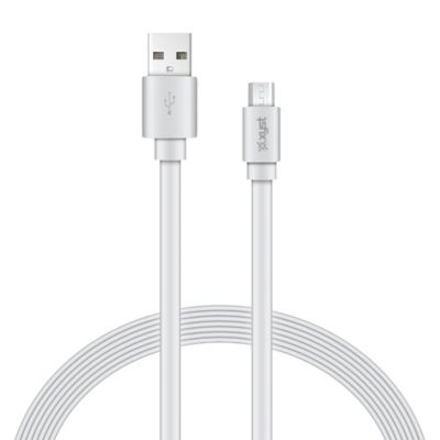Image showing  Charge and Sync USB to Micro USB Flat Cable, 4 ft. (White)