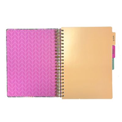 Image showing  3 Tab Twin Spiral - Floral