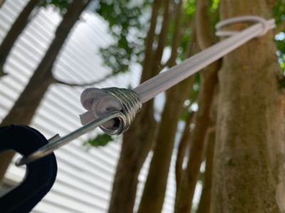 Image showing  Loop Bungee Stainless Steel Hook 16 in. White