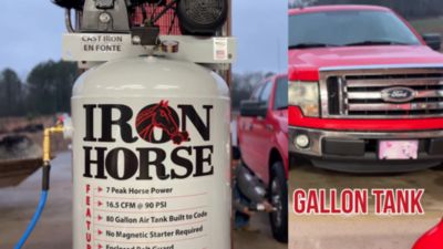 Image showing  Stationary 80 gal. Air Compressor