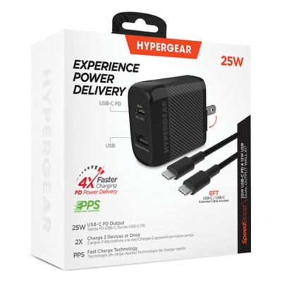 Image showing  SpeedBoost 25-Watt PD Dual-Output USB-C Wall Charger Kit