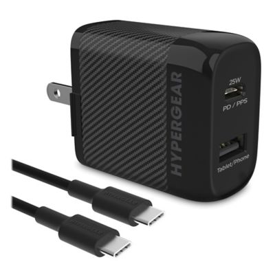 Image showing  SpeedBoost 25-Watt PD Dual-Output USB-C Wall Charger Kit