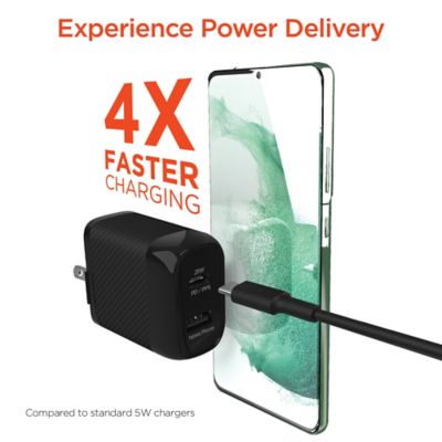 Image showing 5 th HyperGear SpeedBoost 25 W PD Dual-Output USB-C Wall Charger Kit