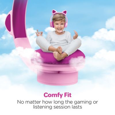 Image showing 6 th HyperGear Kombat Kitty Gaming Headset for Kids (Pink)