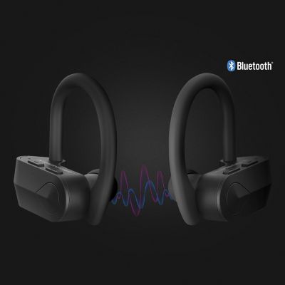 Image showing 6 th HyperGear Sport X2 Bluetooth Earbuds, True Wireless, Black