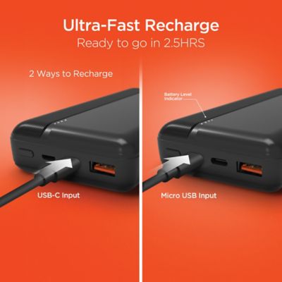 Image showing 5 th HyperGear USB-C Fast Charge Power Bank for iPhone and Android, 20 Amp
