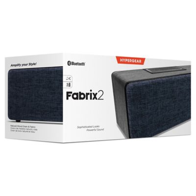 Image showing  Fabrix 2 8-Watt Portable Bluetooth Speaker with Microphone, Black