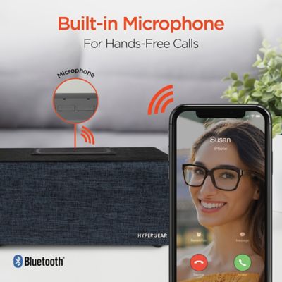 Image showing  Fabrix 2 8-Watt Portable Bluetooth Speaker with Microphone, Black