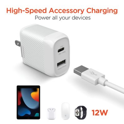 Image showing  SpeedBoost 25-Watt PD Dual-Output Lightning Wall Charger Kit