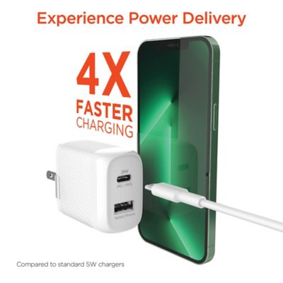 Image showing 5 th HyperGear SpeedBoost 25 W PD Dual-Output Lightning Wall Charger Kit