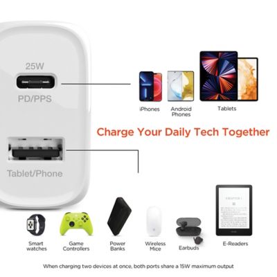 Image showing 8 th HyperGear SpeedBoost 25 W PD Dual-Output Lightning Wall Charger Kit