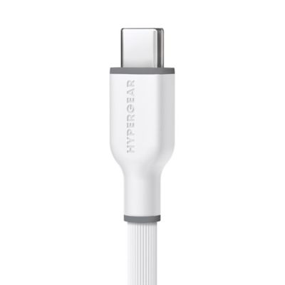 Image showing  Flexi Pro USB-A to USB-C Soft-Touch Silicone Charge and Sync Cable, 10 ft. (White)