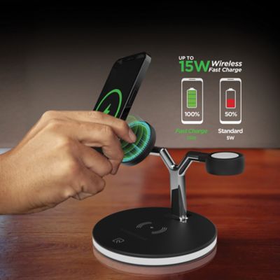 Image showing 8 th HyperGear MaxCharge 3-in-1 Wireless Charging Stand