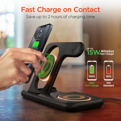 Image showing  15-Watt PowerFold X-Ray 4-in-1 Foldable Wireless Charging Stand