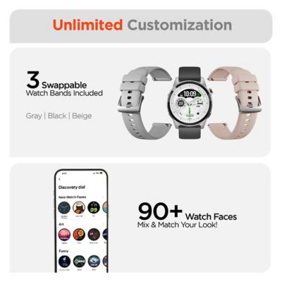 Image showing  Activ8 Smartwatch + Fitness Tracker, Silver, 16031